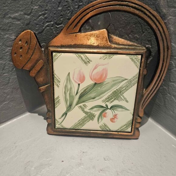Pflatzgraff Garden Party Watering Can Trivet 7" x 8" - Picture 1 of 8